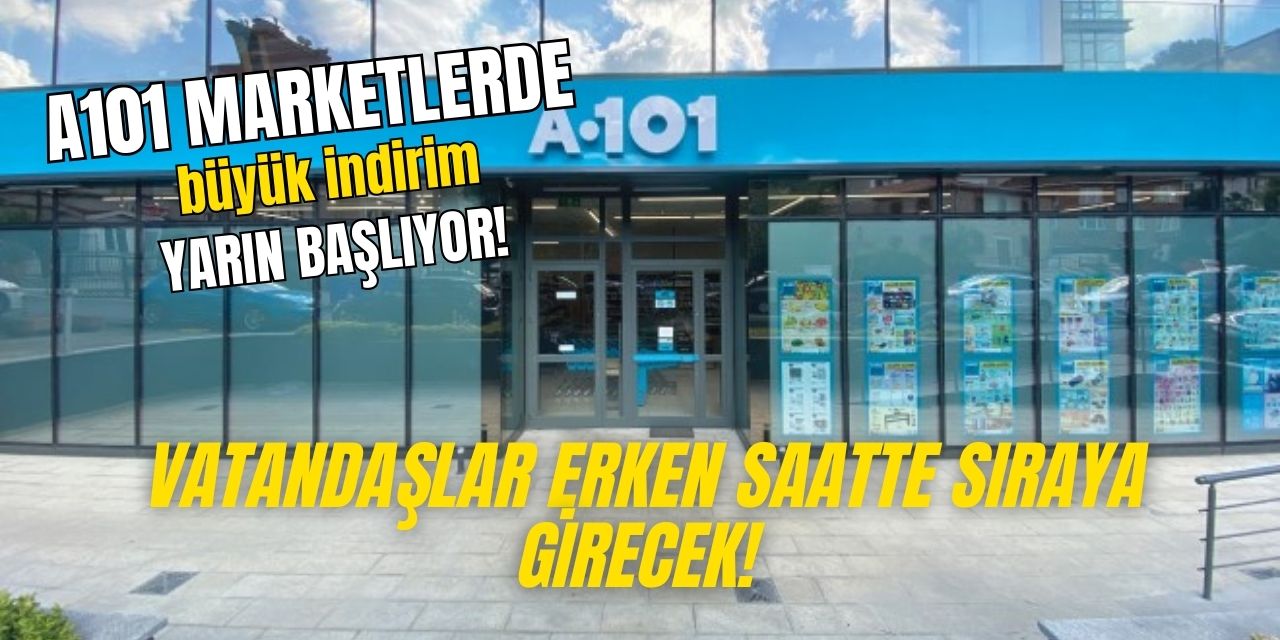 A101 marketlerde kaçırılmayacak indirim yarın başlıyor! Kapının önünde kuyruk oluşacak sabah erkenden gidin