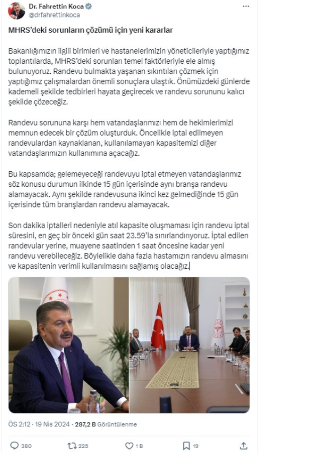 Hastanelerde Randevu Sorununa Son: MHRS'de Flaş Değişiklikler!