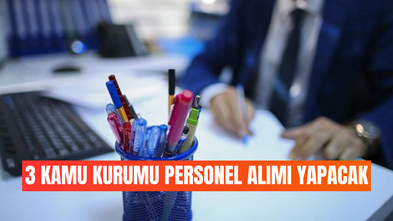 3 Kamu Kurumu 663 Personel Alımı Yapacak