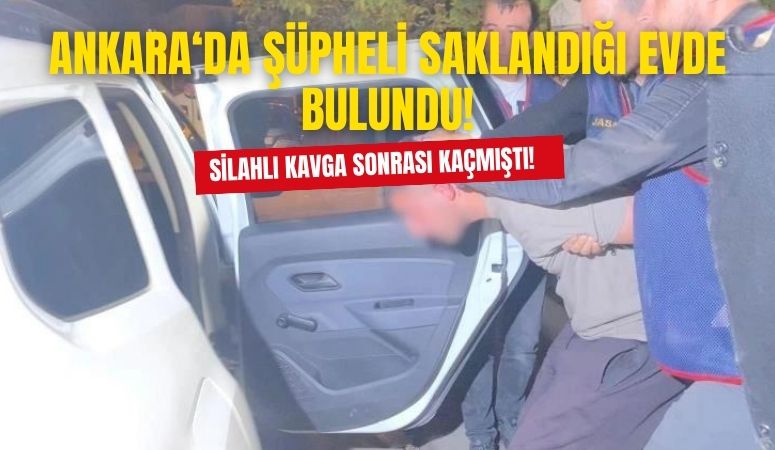 Ankara'da silahlı kavga sonrası kaçan şüpheli kıskıvrak yakalandı!